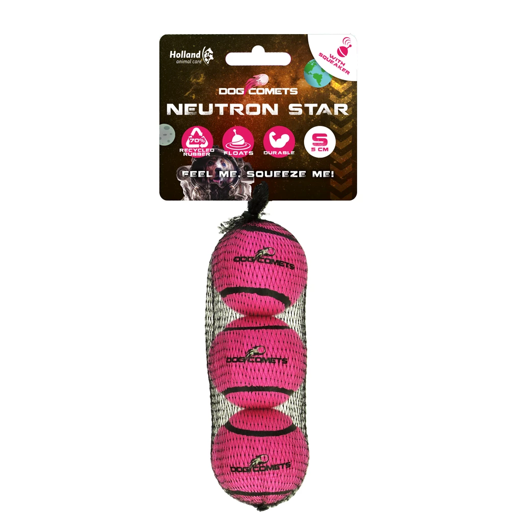 DOG COMETS NEUTRON STAR TENNISBAL MET PIEPER S ROZE 3ST