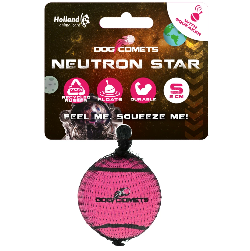 DOG COMETS NEUTRON STAR TENNISBAL MET PIEPER S ROZE 1ST