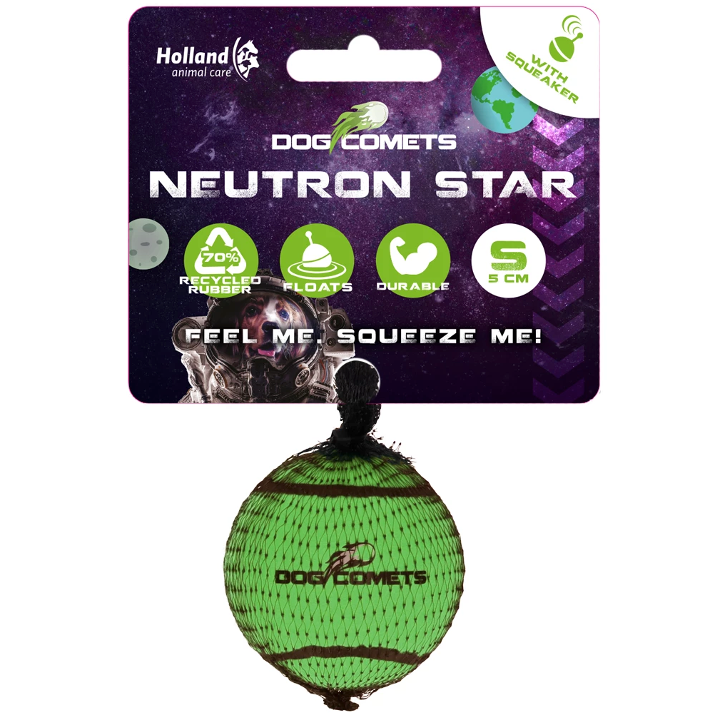 DOG COMETS NEUTRON STAR TENNISBAL MET PIEPER S GROEN 1ST