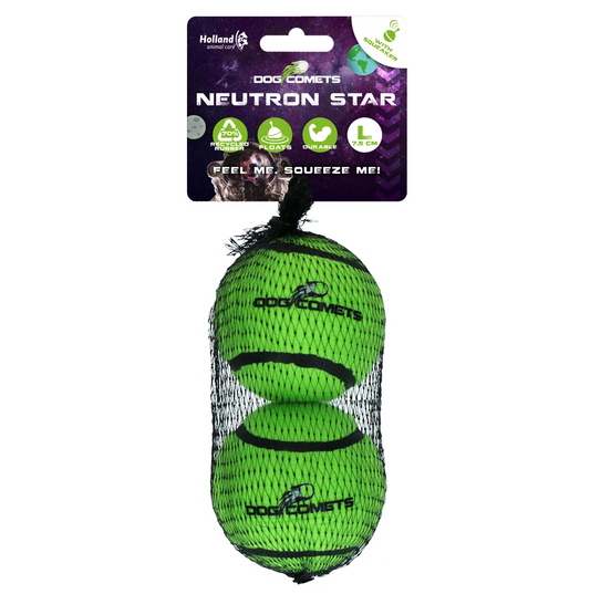 DOG COMETS NEUTRON STAR TENNISBAL MET PIEPER L GROEN 2ST