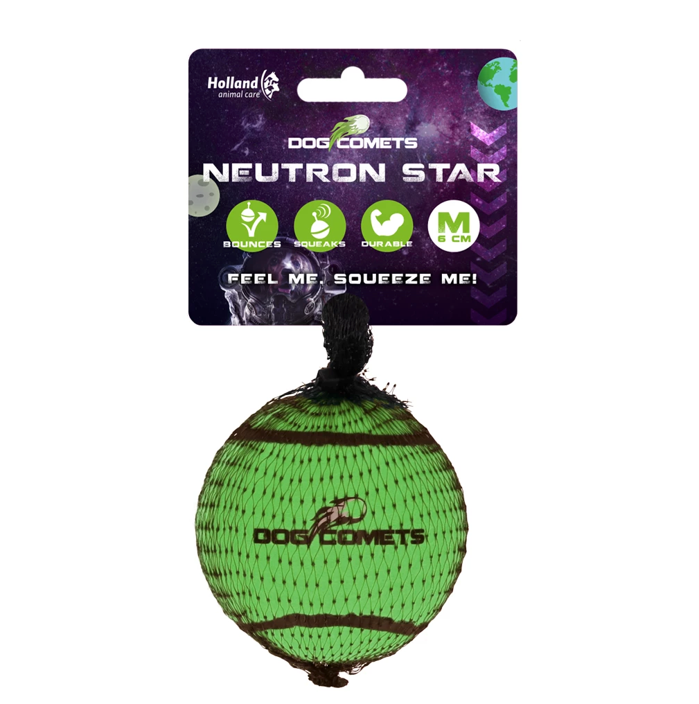 DOG COMETS NEUTRON STAR GREEN 1PC WITH SQUEAKER