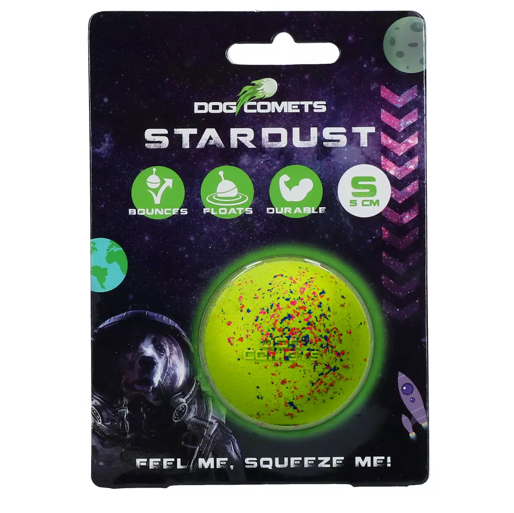 DOG COMETS BALL STARDUST GREEN S