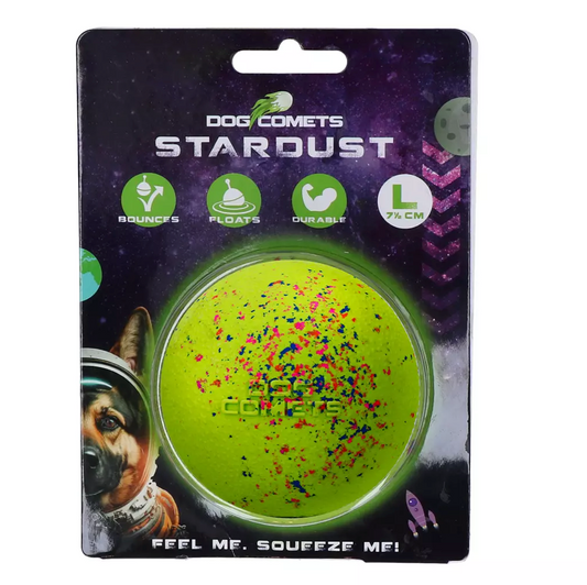 DOG COMETS BALL STARDUST GROEN L