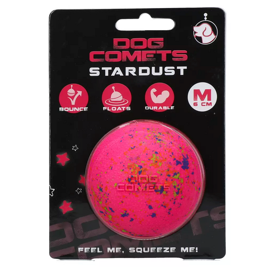 DOG COMETS BALL STARDUST PINK M