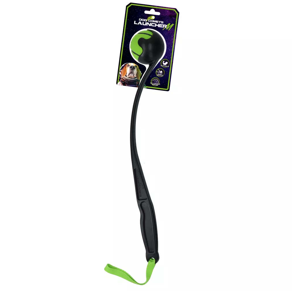 DOG COMETS BALL LAUNCHER GREEN M 48 CM