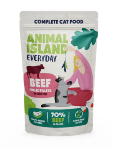 ANIMAL ISLAND MOKRA KARMA KOT EVERYDAY WOŁOWINA 85G