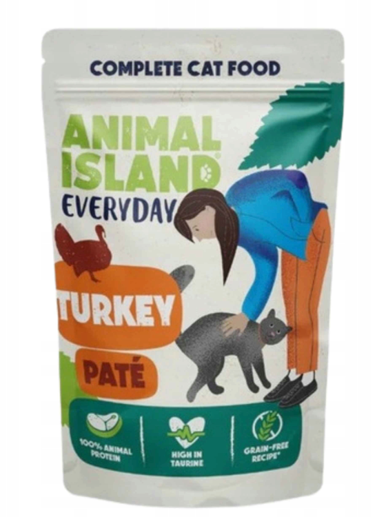 ANIMAL ISLAND MOKRA KARMA KOT EVERYDAY PASZTET Z INDYKA 85G