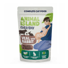 ANIMAL ISLAND EVERYDAY FILLETS IN BROTH MK KOT VEAL WITH RABBIT 85G