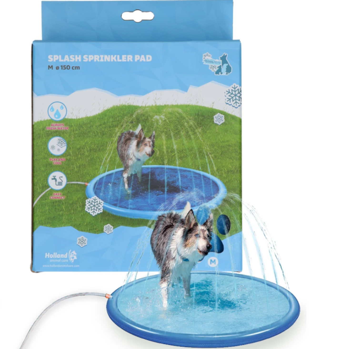 COOLPETS SPLASH SPRINKLER PAD 150 CM
