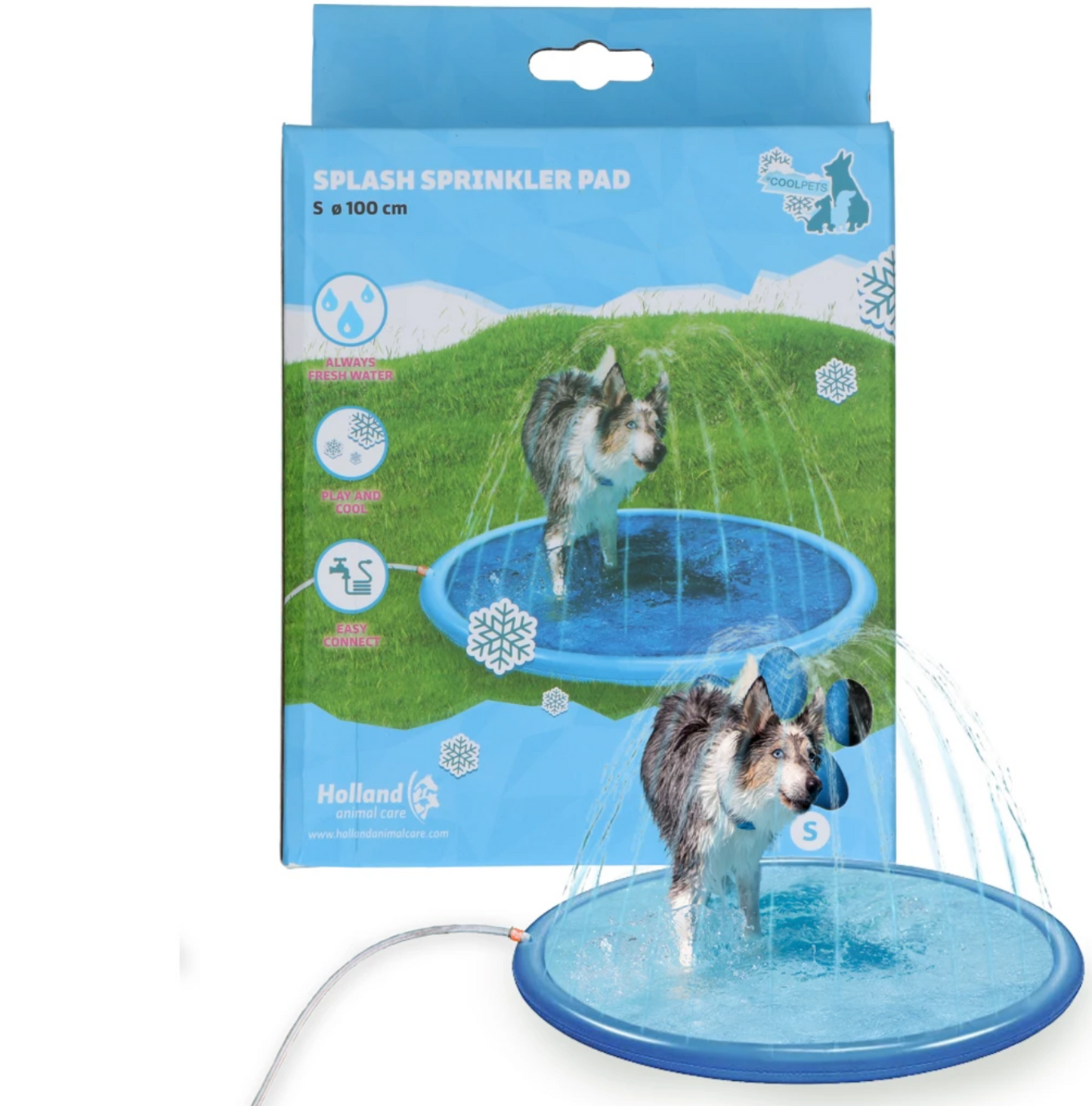 COOLPETS SPLASH SPRINKLER PAD 100 CM