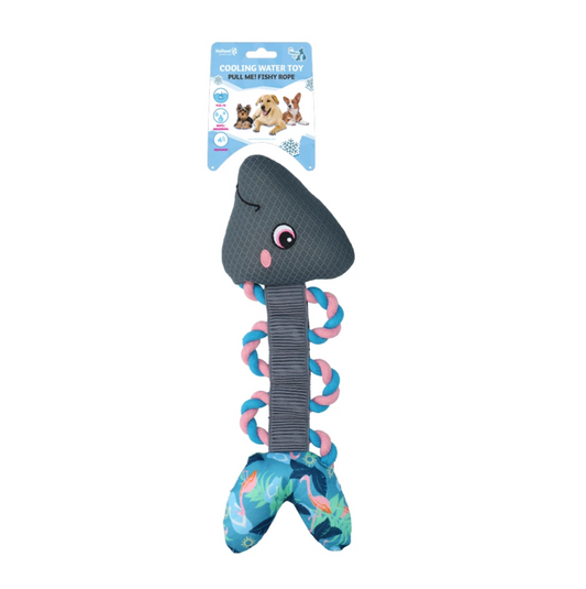 COOLPETS PULL ME! FISHY ROPE FLAMINGO