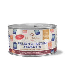PERRO PIES KOT BULION Z FILETEM Z ŁOSOSIA 140G