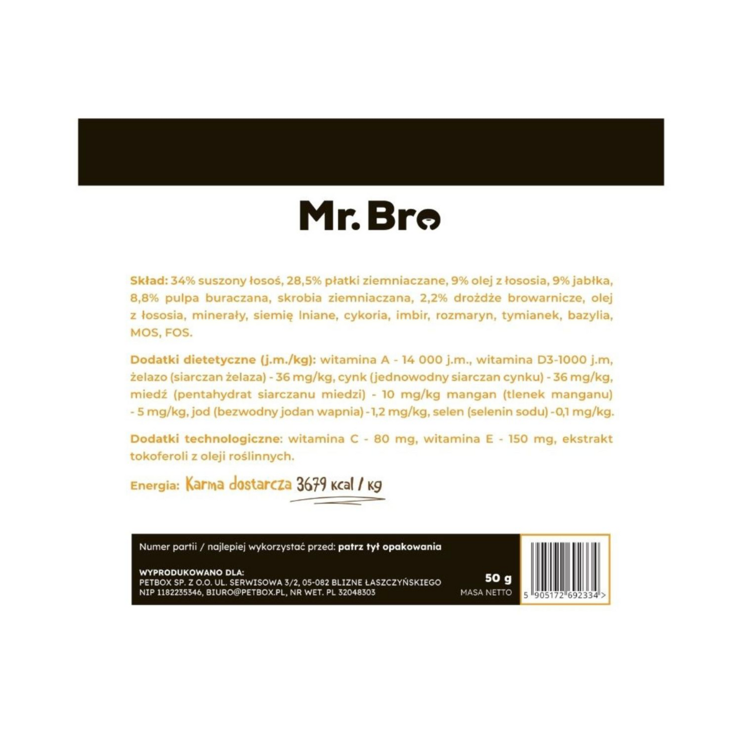 MR BRO SUCHA KARMA MONO ŁOSOŚ 50G