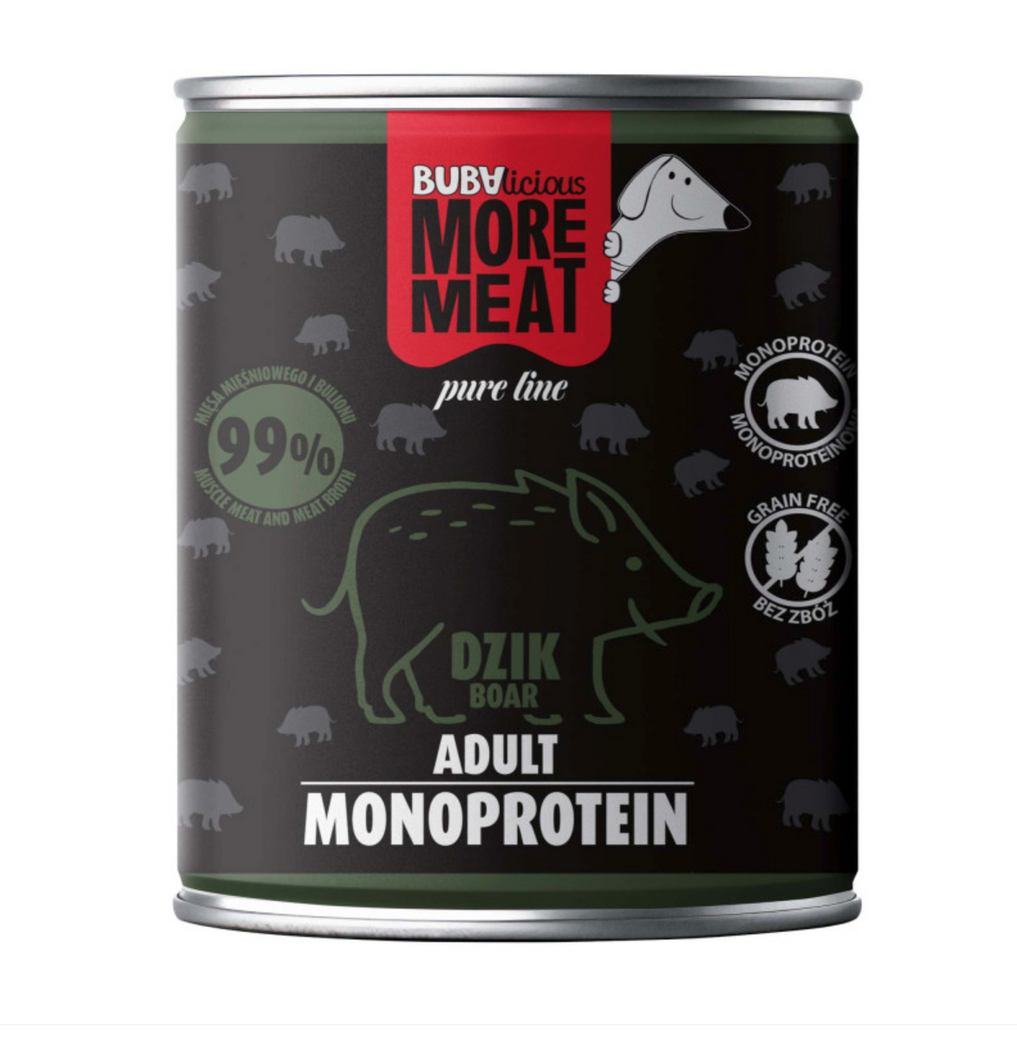 BUBA BUBALICIOUS MONO PURE MOKRA KARMA DLA PSA DZIK 800G