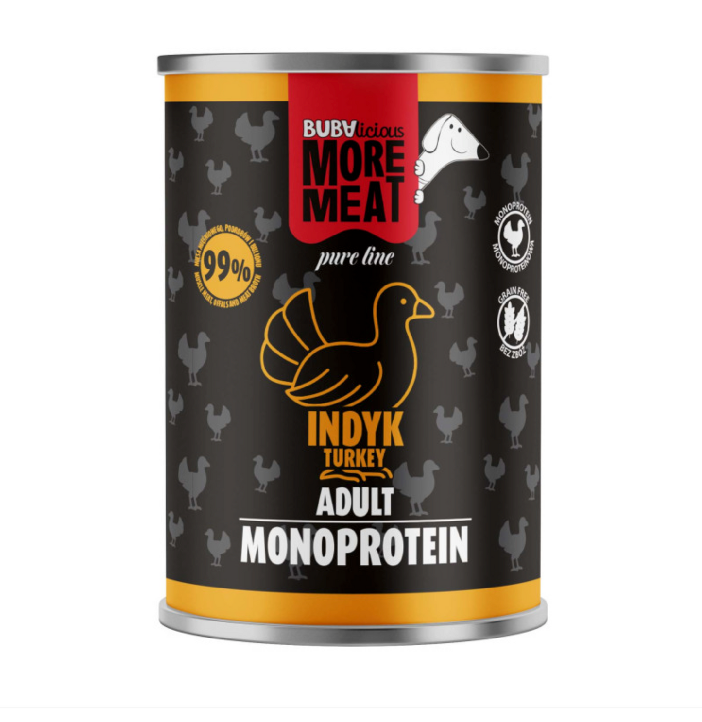 BUBA BUBALICIOUS MONO PURE MOKRA KARMA DLA PSA INDYK 400G