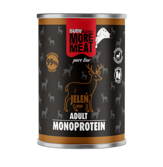 BUBA BUBALICIOUS MONO PURE MOKRA KARMA DLA PSA JELEŃ 400G