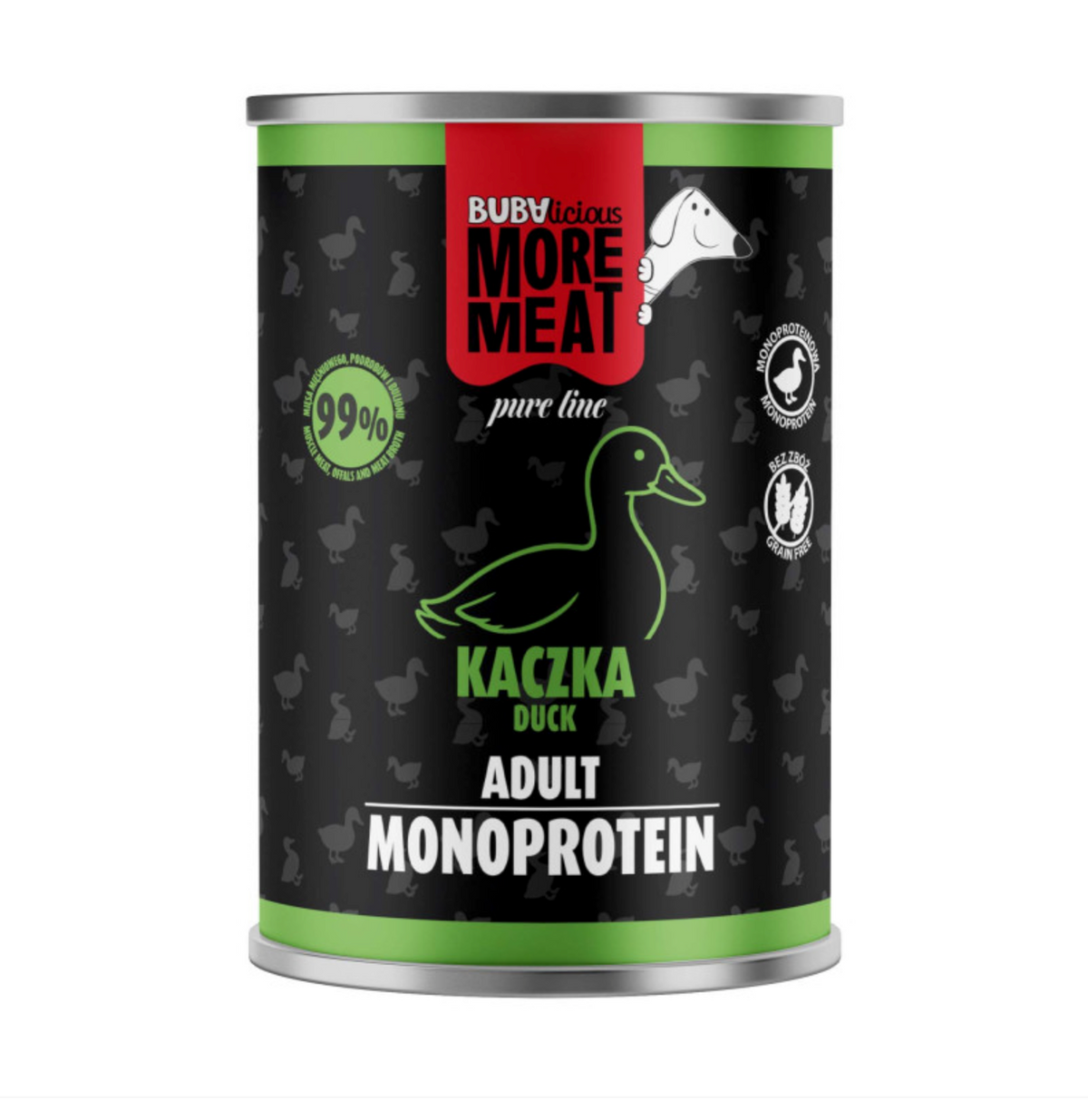 BUBA BUBALICIOUS MONO PURE MOKRA KARMA DLA PSA KACZKA 400G