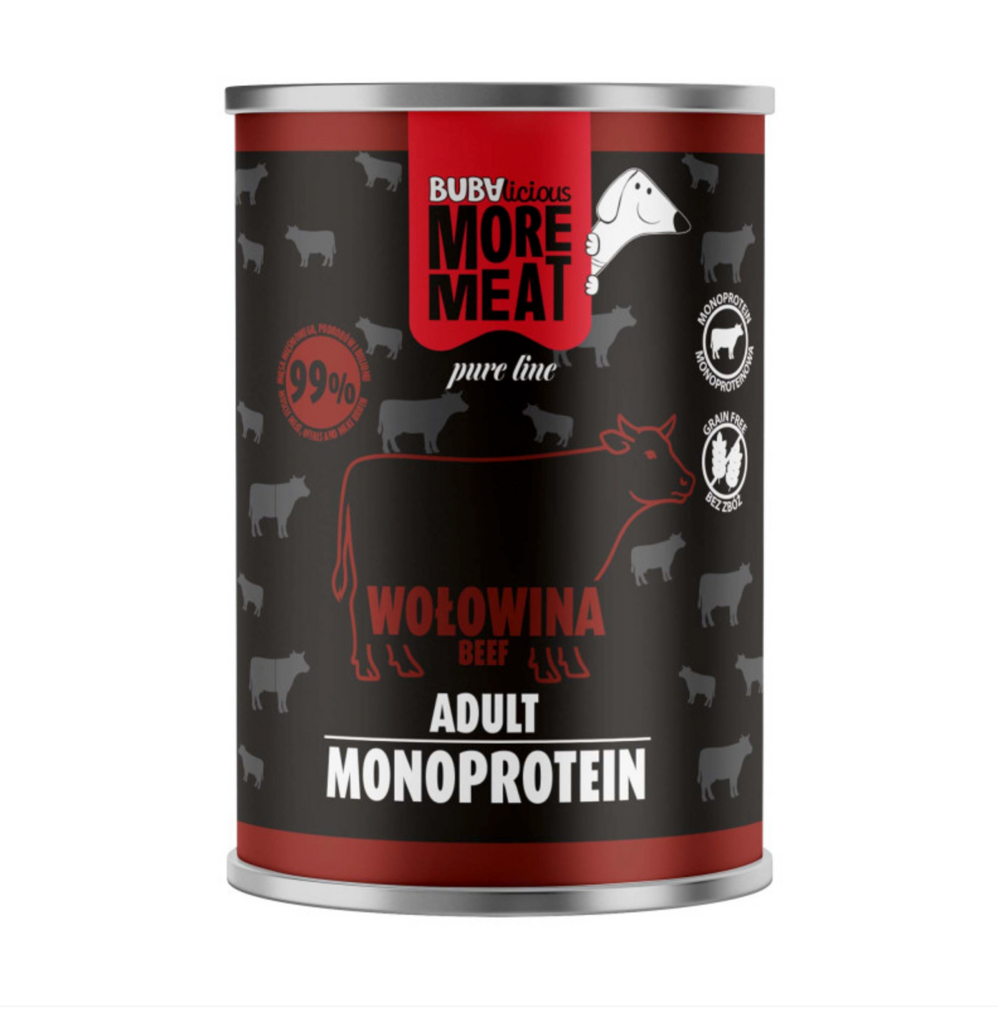 BUBA BUBALICIOUS MONO PURE MOKRA KARMA DLA PSA WOŁOWINA 400G