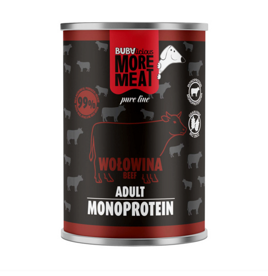 BUBA BUBALICIOUS MONO PURE MOKRA KARMA DLA PSA WOŁOWINA 400G