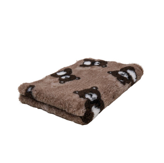 BUBA DRY BED 100X75CM LATTE MISIE BRĄZOWE