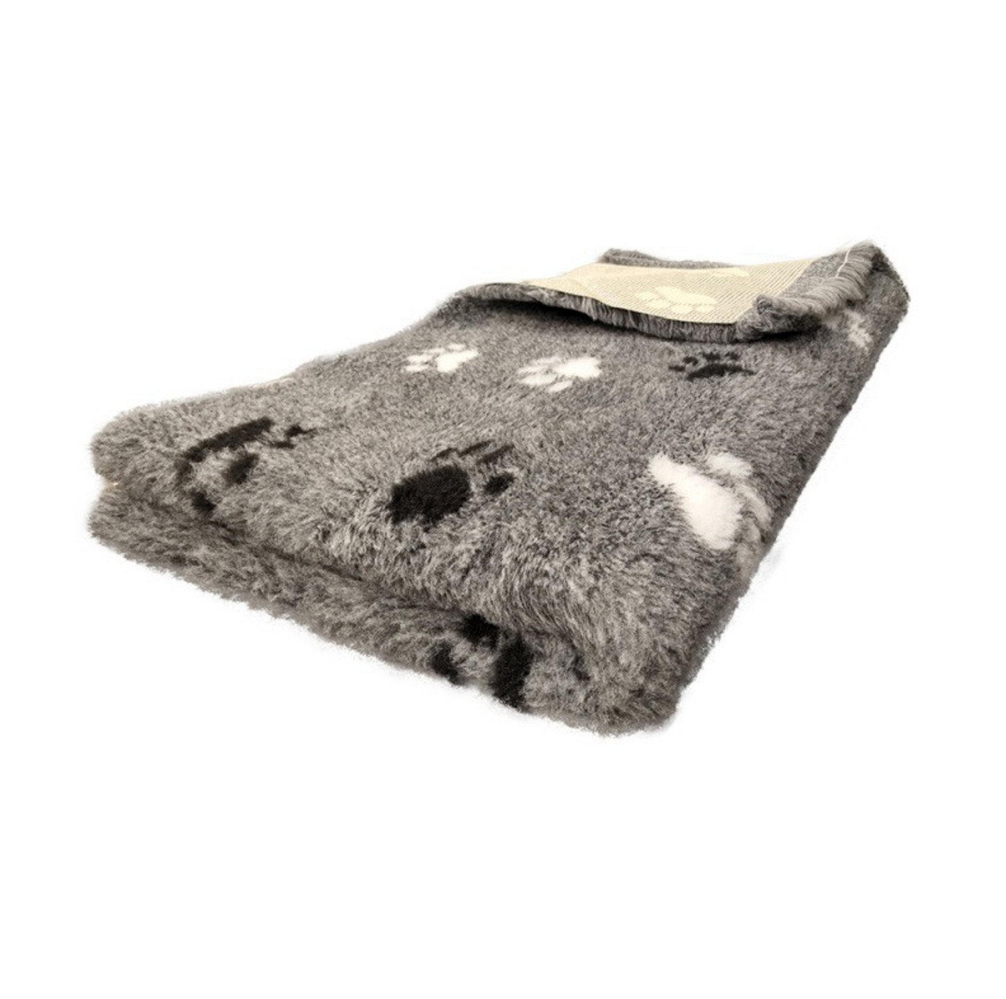 BUBA DRY BED 150X100CM SZARY BIAŁO CZARNE ŁAPKI