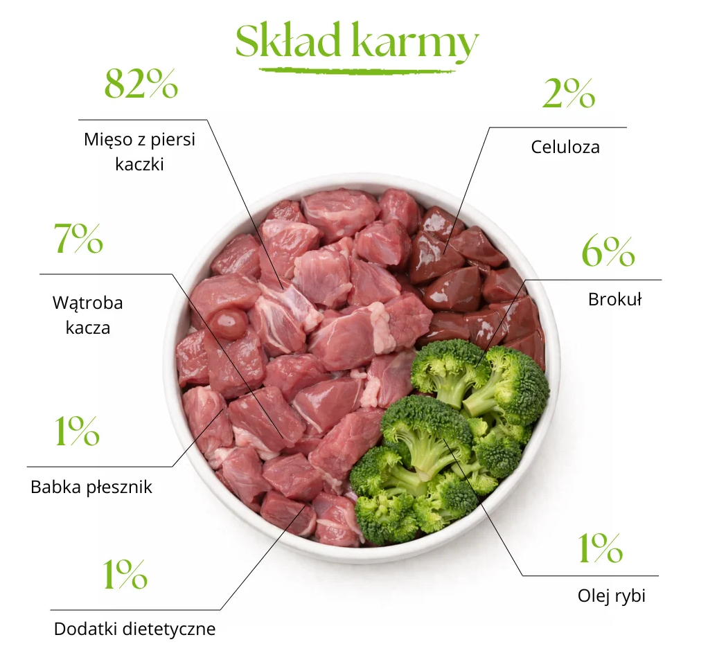 DR MALOU SOUP LIOFILIZOWANA ZUPKA DLA PSA KACZKA Z BROKUŁEM 12G