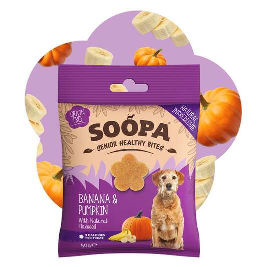 SOOPA SENIOR HEALTHY BITES PRZYSMAK DLA PSA BANANA PUMPKIN 50G