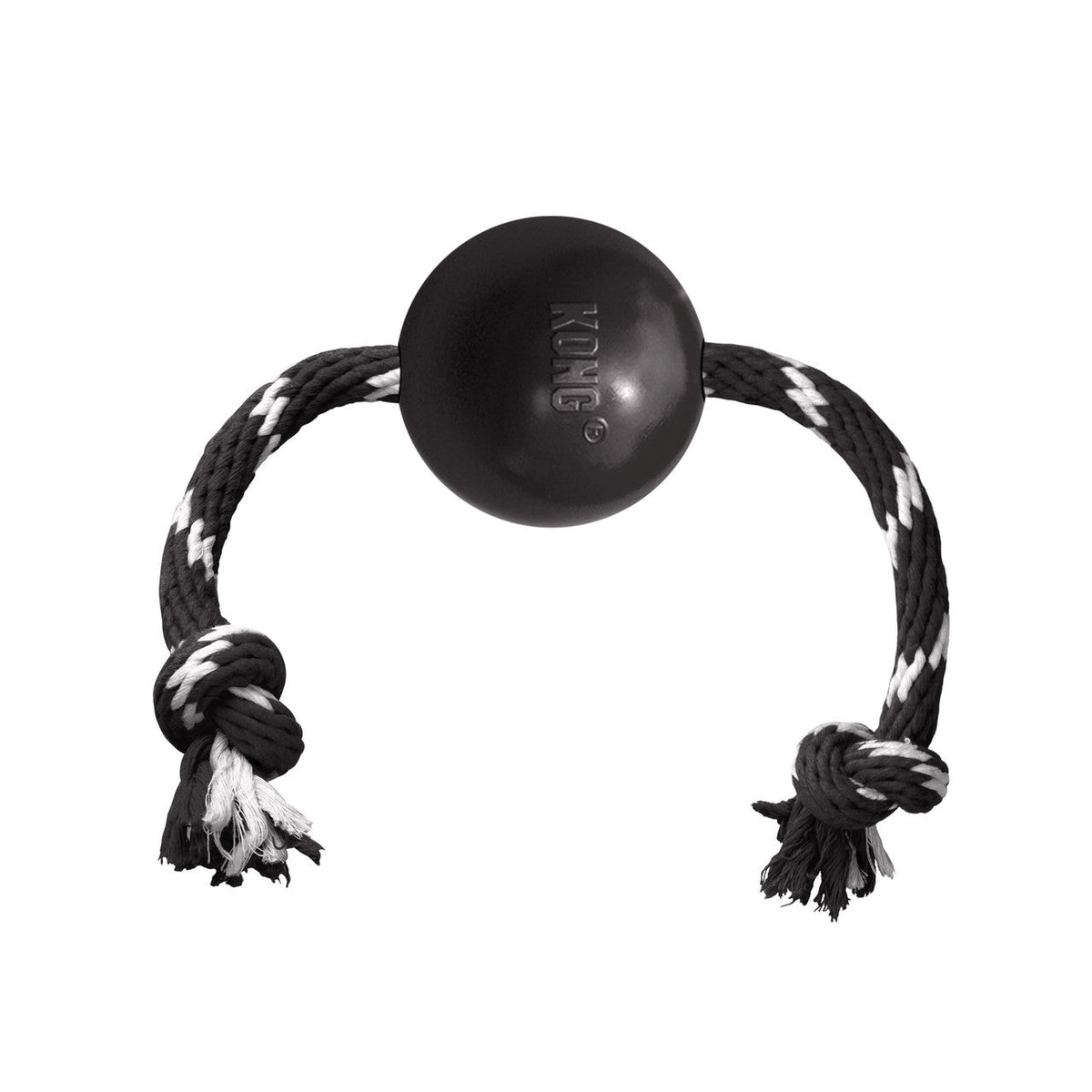 KONG EXTREME BALL WITH ROPE LG