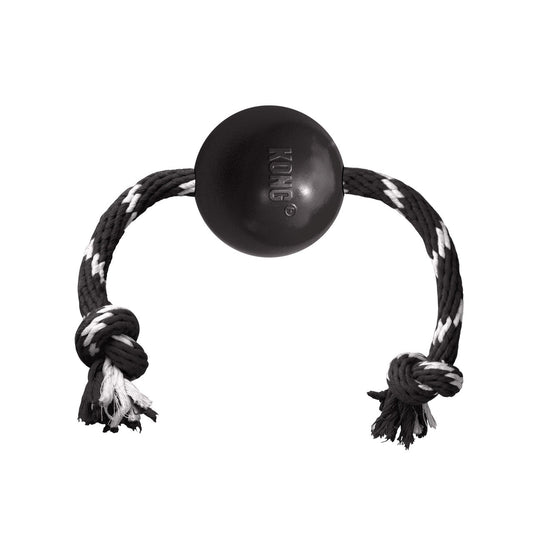 KONG EXTREME BALL WITH ROPE LG
