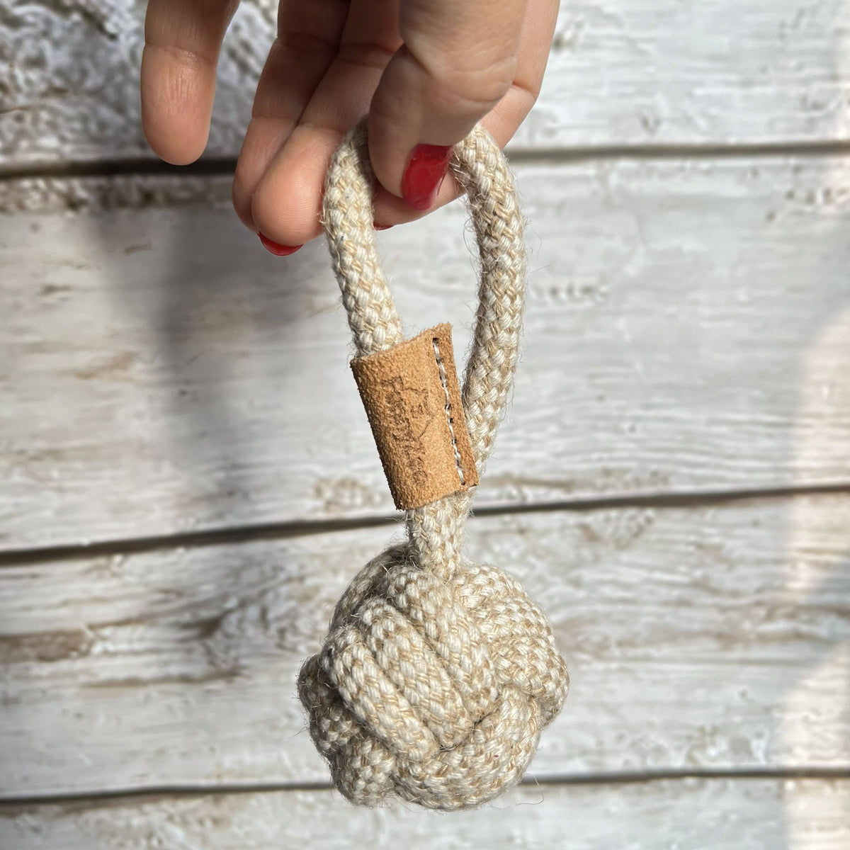 FUNNY ZOO MINI ROPE BALL Z UCHWYTEM DLA MAŁYCH PSÓW 🏐