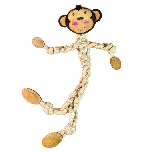 FUNNY ZOO ZABAWKA DLA PSÓW MAŁPA Z LINY ROZMIAR M 🐵