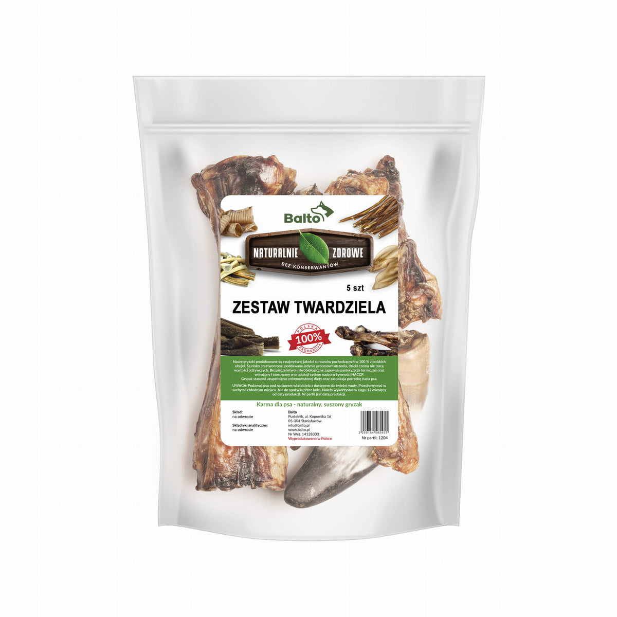 BALTO GRYZAK DLA PSA ZESTAW TWARDZIELA 5SZT