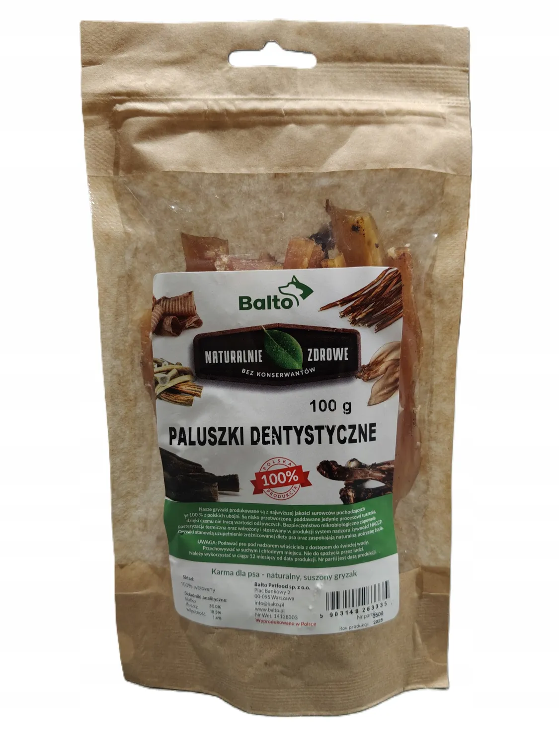 BALTO PREMIUM GRYZAK DLA PSA PALUSZKI DENTYSTYCZNE