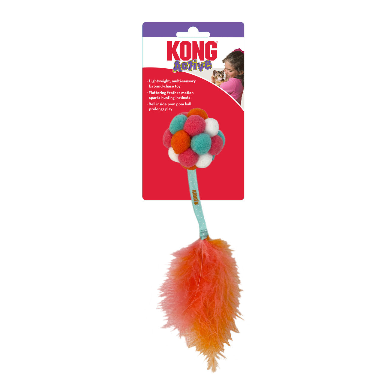KONG CAT ACTIVE BUBBLE BALL ASSORTED