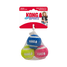 KONG SPORT SOFTIES BALLS 3-PK ASSORTED SM