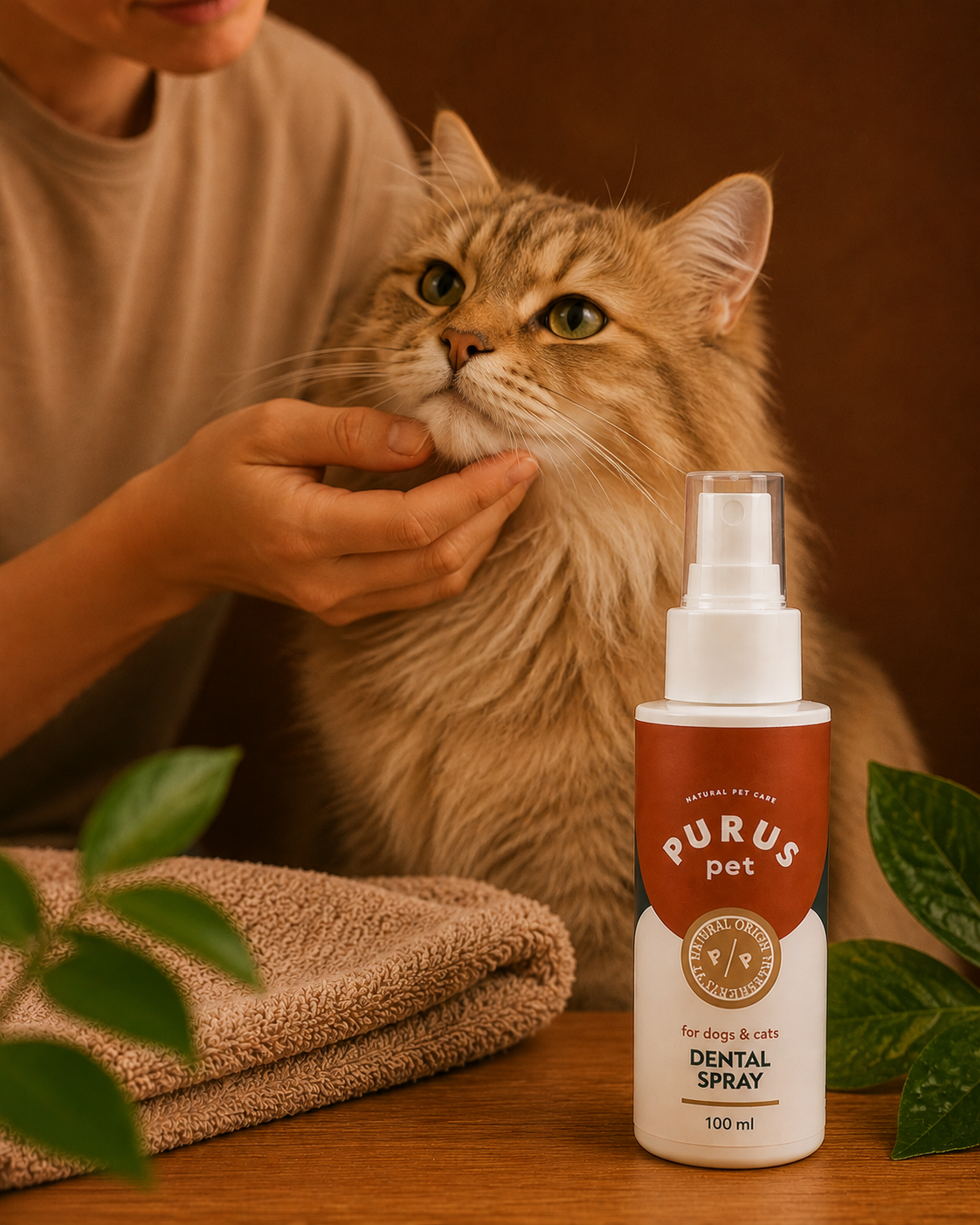 PURUS PET SPRAY DENTYSTYCZNY DLA PSÓW I KOTÓW – ŚWIEŻY ODDECH 100 ML
