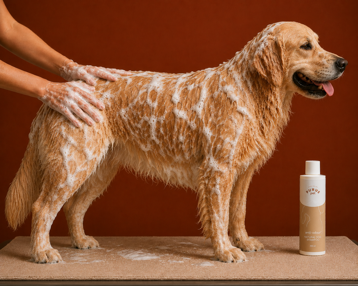 PURUS PET SZAMPON DLA PSÓW NEUTRALIZUJĄCY ZAPACHY – KONTROLA ZAPACHU I ŚWIEŻA SIERŚĆ 250 ML