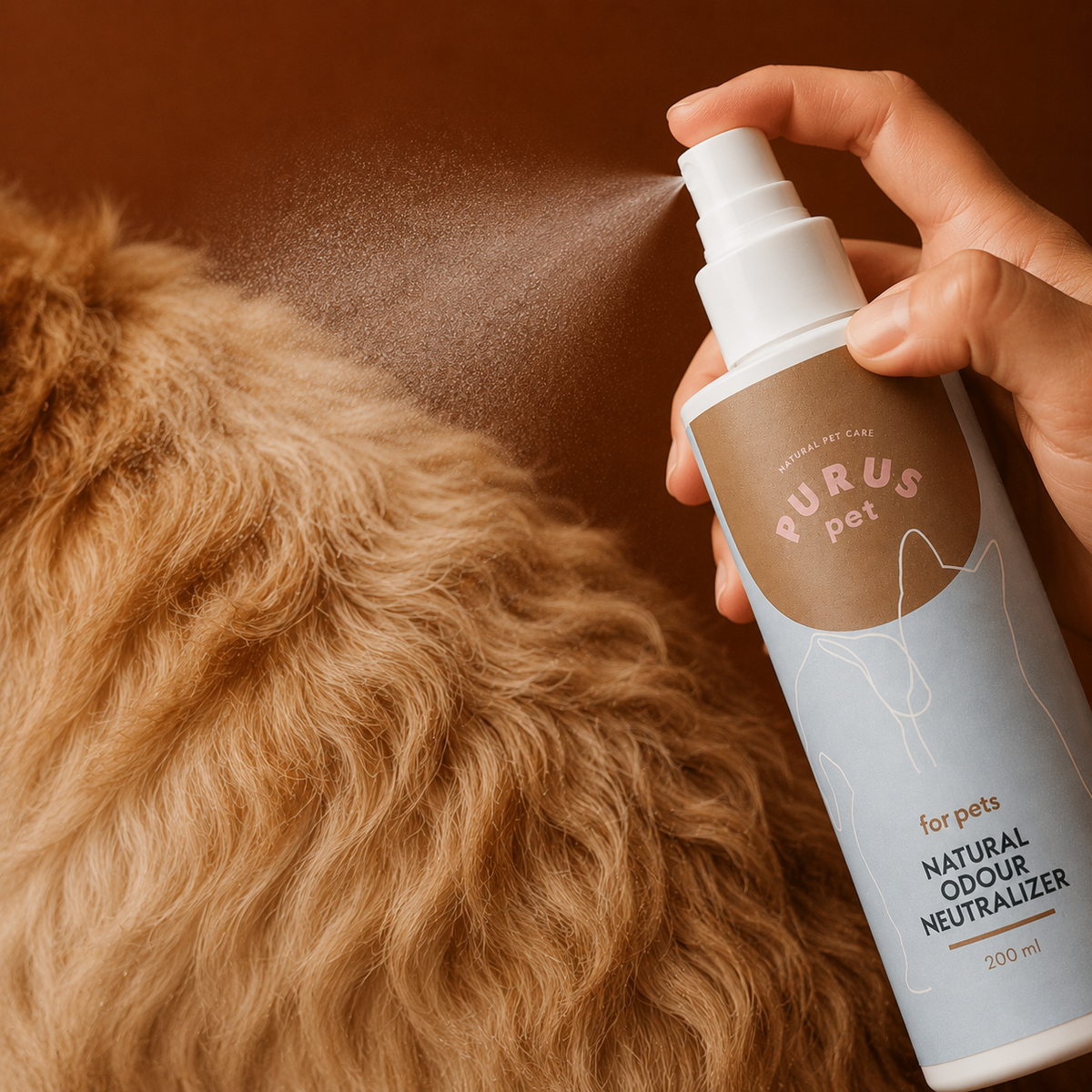 PURUS PET SPRAY NEUTRALIZUJĄCY ZAPACHY – DEZODORANT DLA ZWIERZĄT 200 ML