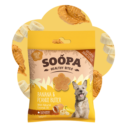 SOOPA HEALTHY BITES PRZYSMAK DLA PSA BANANA PEANUT BUTTER 50G