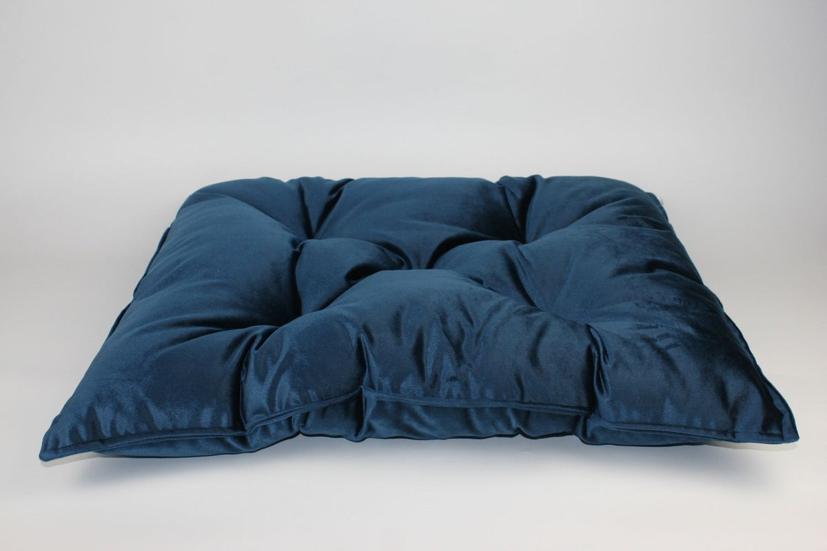 FABVELVET LEGOWISKO DLA PSA, WYMIARY 80/60 CM, VELVET TAPICERSKI - GRANATOWY