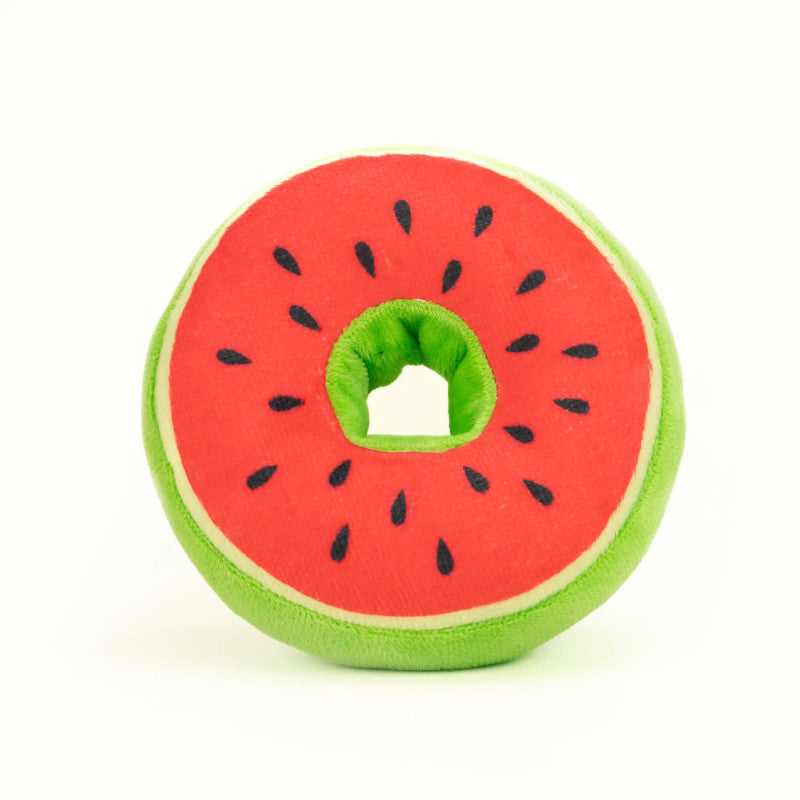 BUBA DONUT ARBUZOWY 12CM - PLUSZOWA ZABAWKA DLA PSA Z PISZCZAŁKĄ