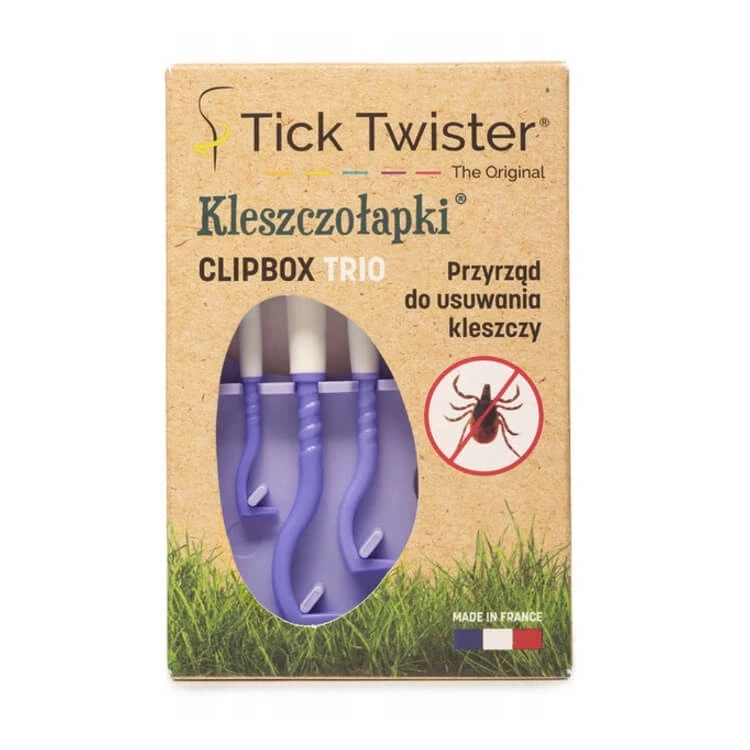 TICK TWISTER KLESZCZOŁAPKI CLIPBOX, FIOLETOWE