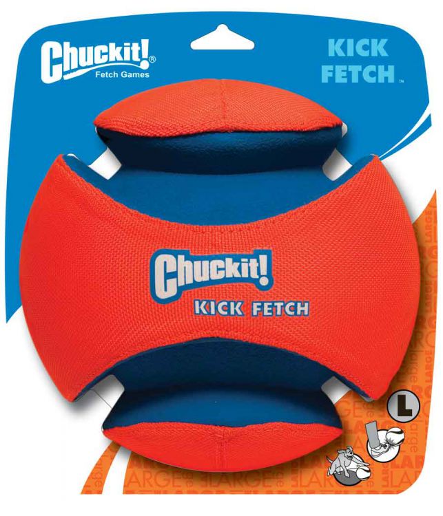 CHUCKIT KICK FETCH L 19 CM  – PIŁKA DO GRY W NOGĘ Z PSEM