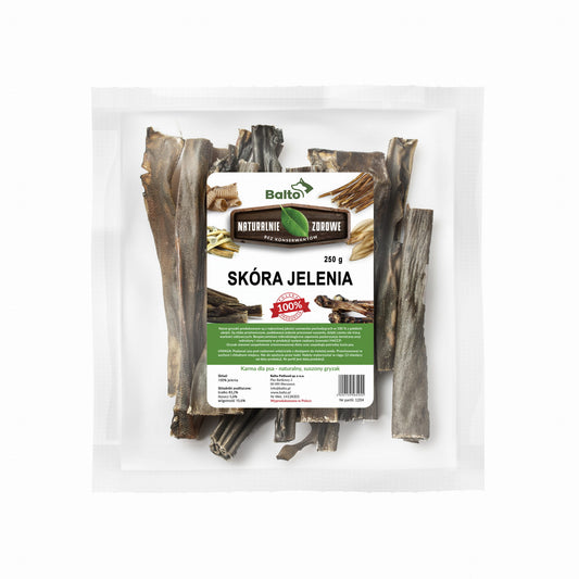 BALTO GRYZAK DLA PSA - SKÓRA JELENIA (OPAK. 250 G)