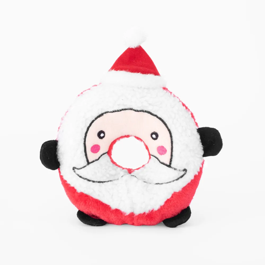 ZIPPYPAWS DONUTZ BUDDIES SANTA – ŚWIĄTECZNA PLUSZOWA ZABAWKA DLA PSA Z PISZCZAŁKĄ