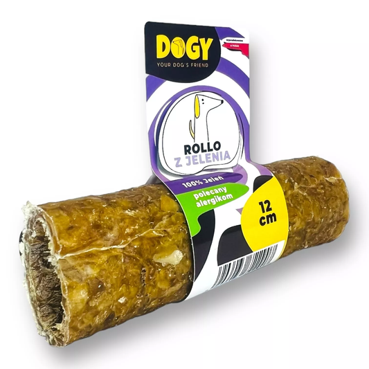DOGY ROLLO Z JELENIA 12CM DLA PSA HIPOALERGICZNY