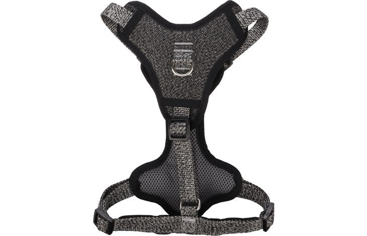 FLAMINGO DOG HARNESS MAGO DARK GREY M 38-61CM 45-70CM 25MM