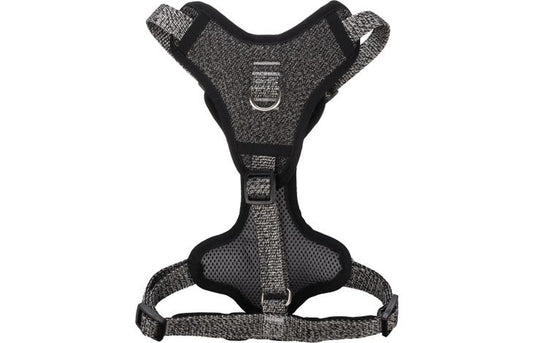 FLAMINGO DOG HARNESS MAGO DARK GREY XS 25-43CM 30-45CM 15MM