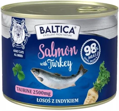 BALTICA EX KARMA MOKRA KOT SALMON WITH TURKEY 185G