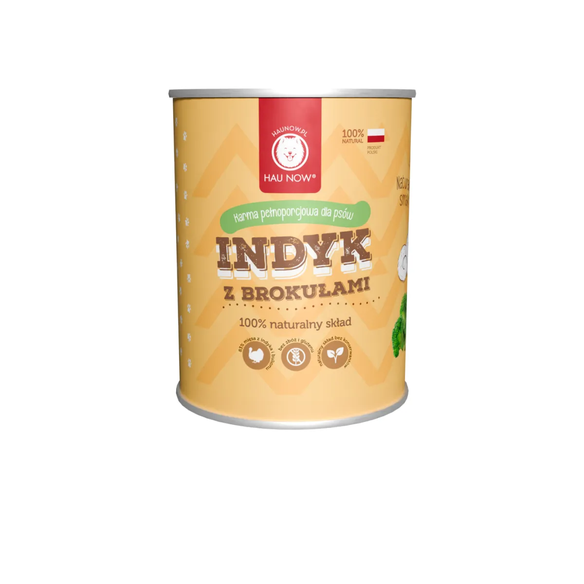 HAUNOW MOKRA KARMA DLA PSA INDYK Z BROKUŁAMI 400G